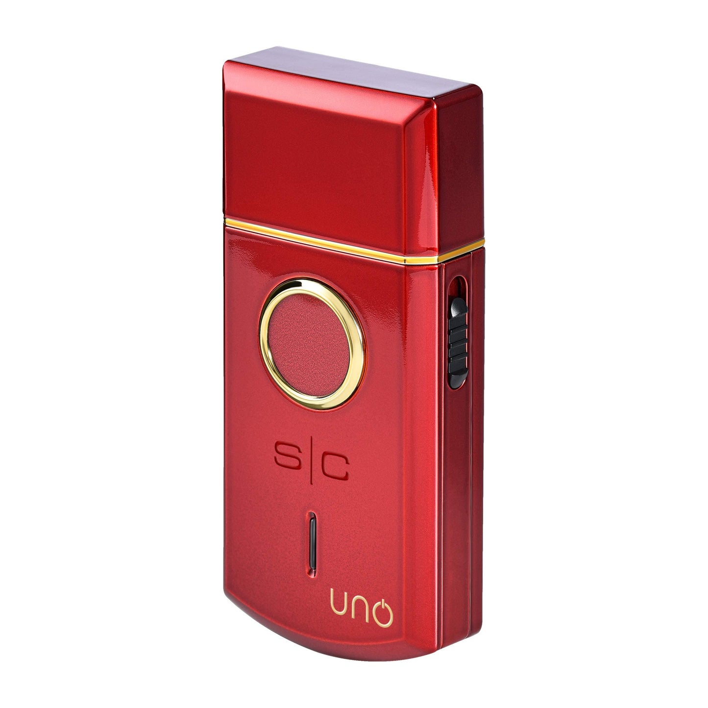 StyleCraft Uno Mini afeitadora de papel de aluminio recargable por USB, tamaño de viaje, color rojo