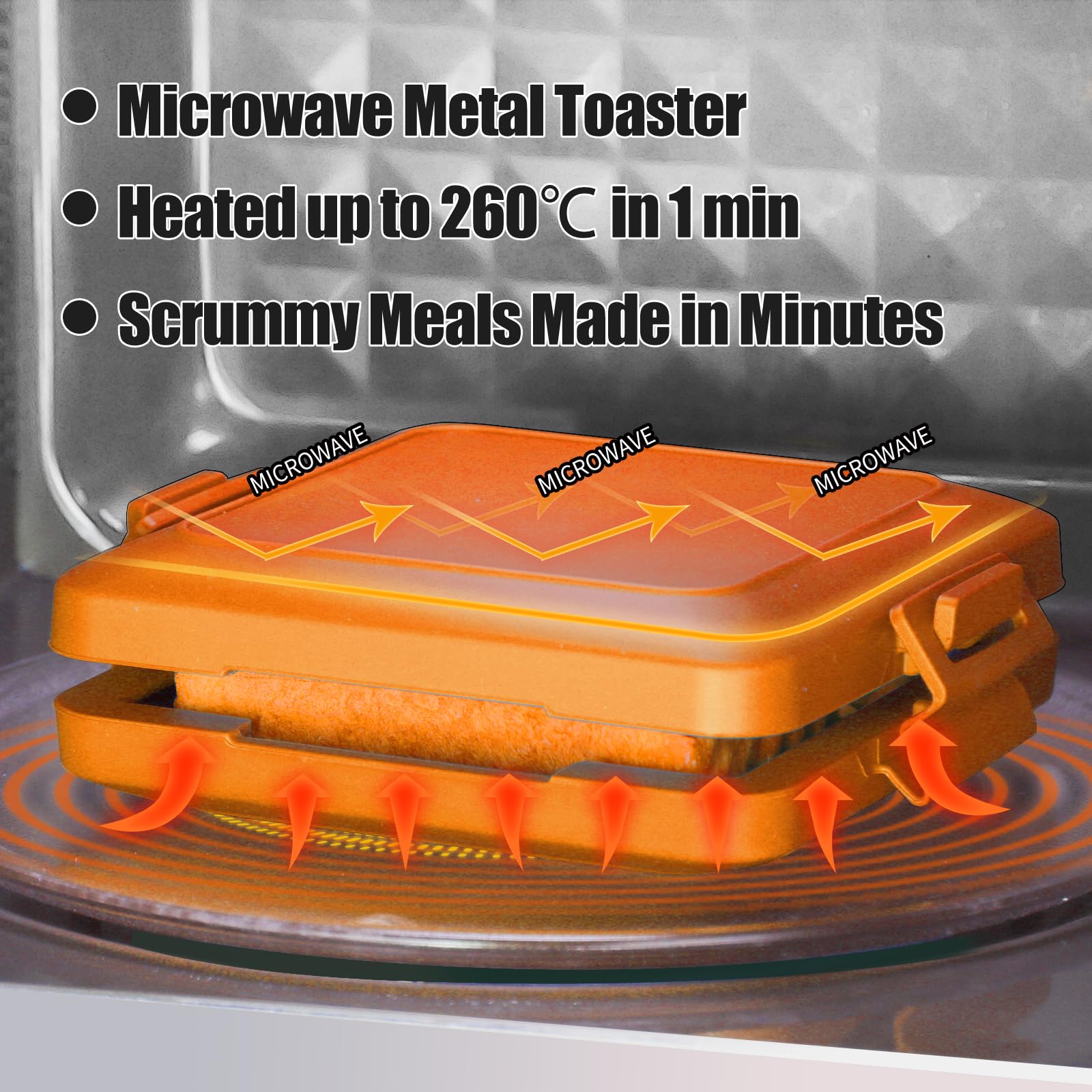 Tostador MKYSAIL Inalámbrico para Microondas y Lavaplatos