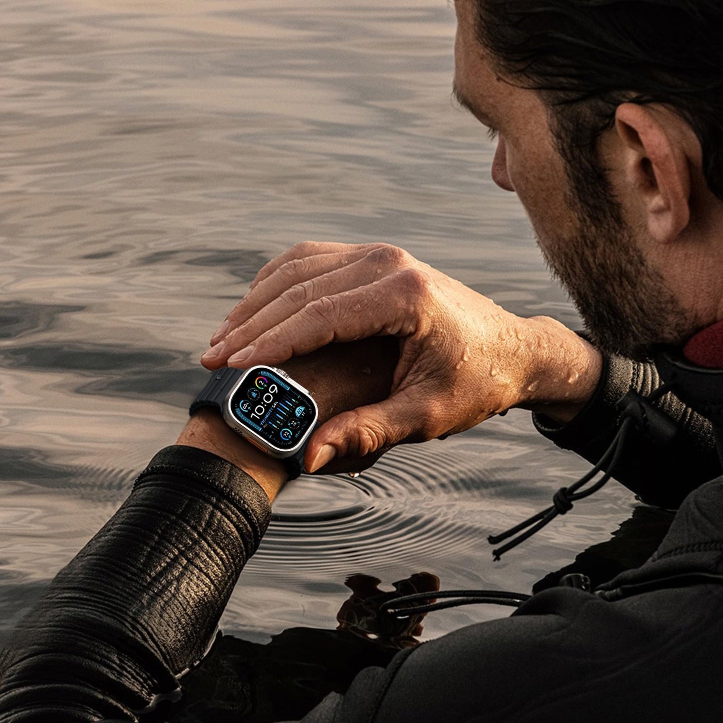 Correa de Silicona Vcegari Ocean Sport para Apple Watch Ultra 2 Hombre