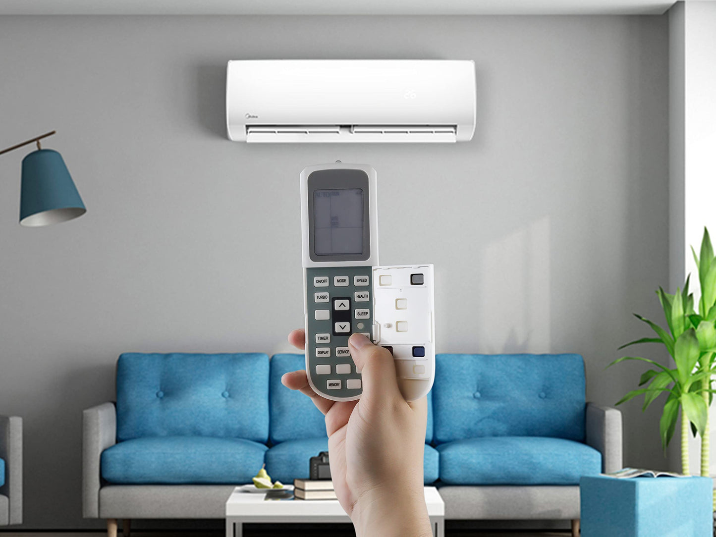 Control Remoto Mirage Minisplit Aire Acondicionado Ykr-l/102e Ykr-l/401e, Mirage Inverter 17 Xlife, Matt 17