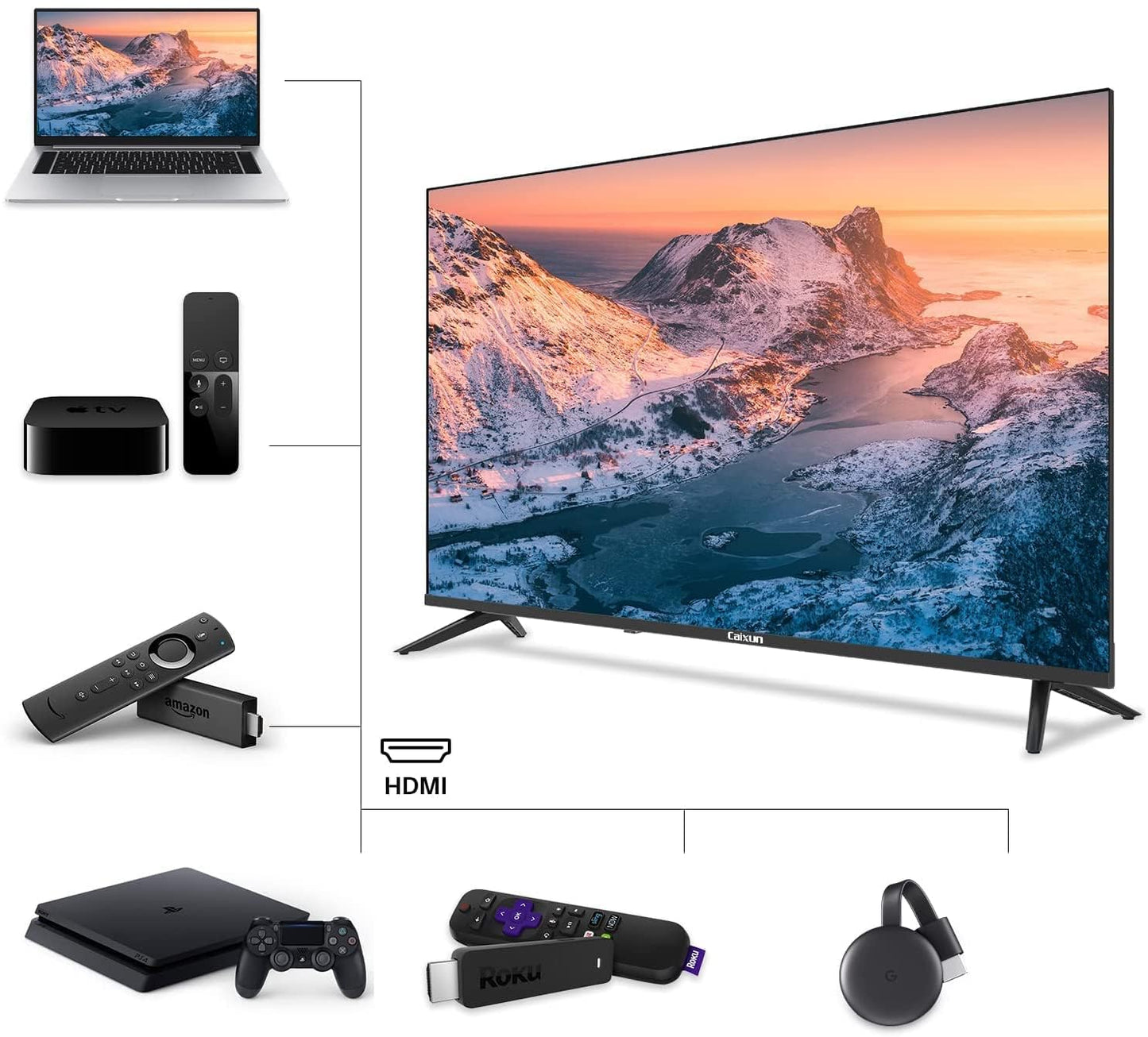 SANSUI Android TV Google Assistant, Control de Voz (40" WiFi HD)