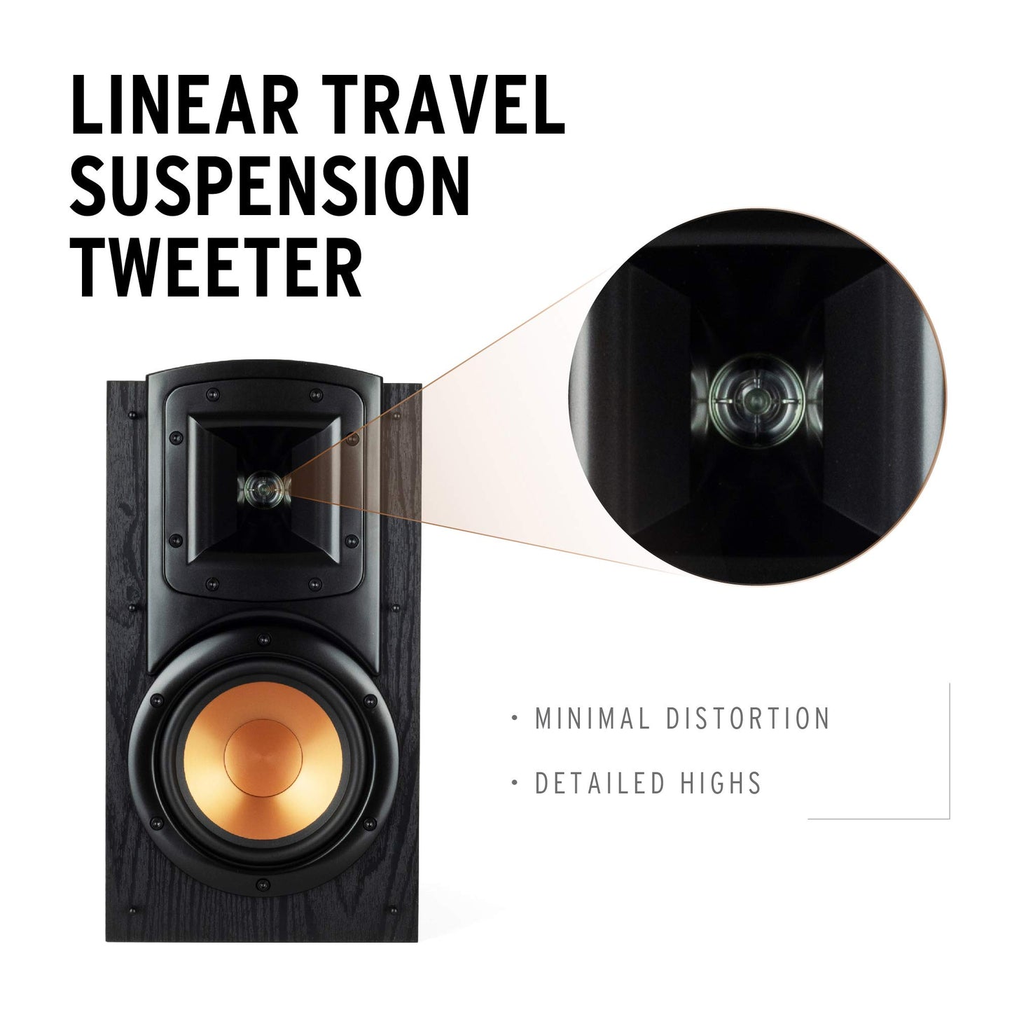 Klipsch Synergy Black Label B-200- Par de Altavoces de estanteria Color Negro