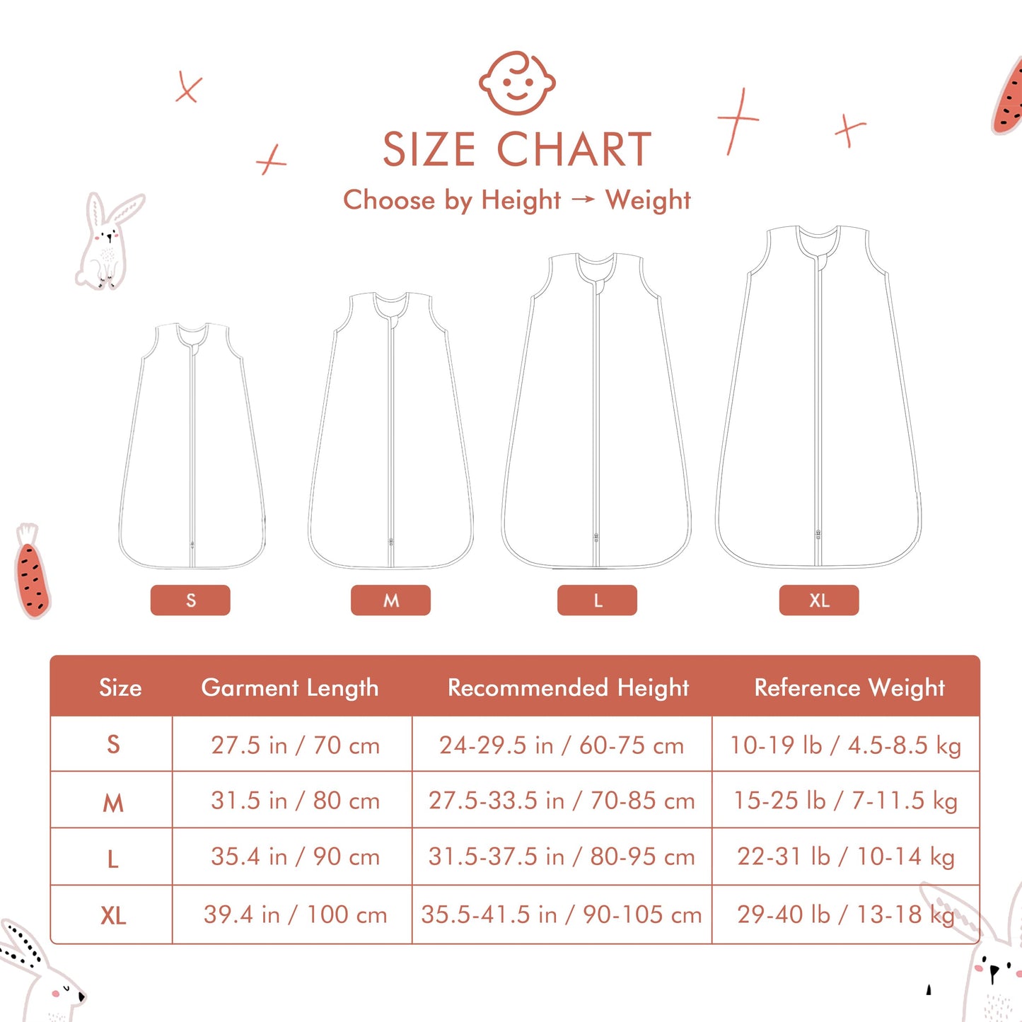 TADO MUSLIN Saco de Dormir para Bebé 2-4 T Niños y Niñas Manta Vestible 100% Algodón Orgánico 0.5 TOG Sacos de Dormir para Niños Pequeños Cremallera de 2 Vías Talla X-Large Saco de Dormir de Muselina