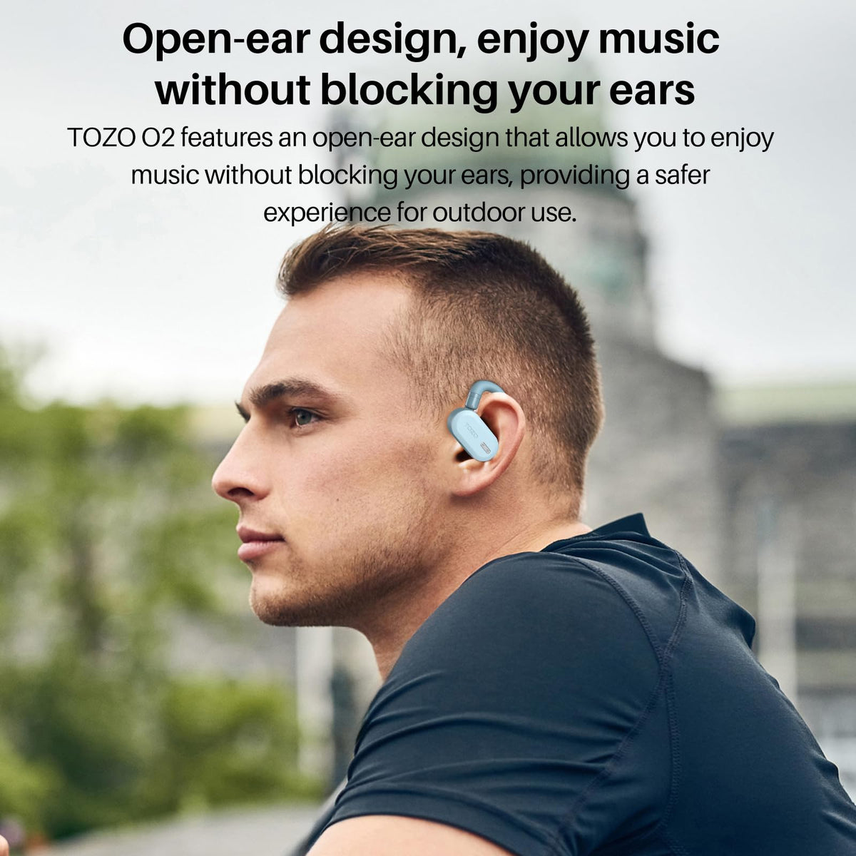 Auriculares Inalámbricos TOZO O2 Negros Ajuste Multiángulo Reacondicionados