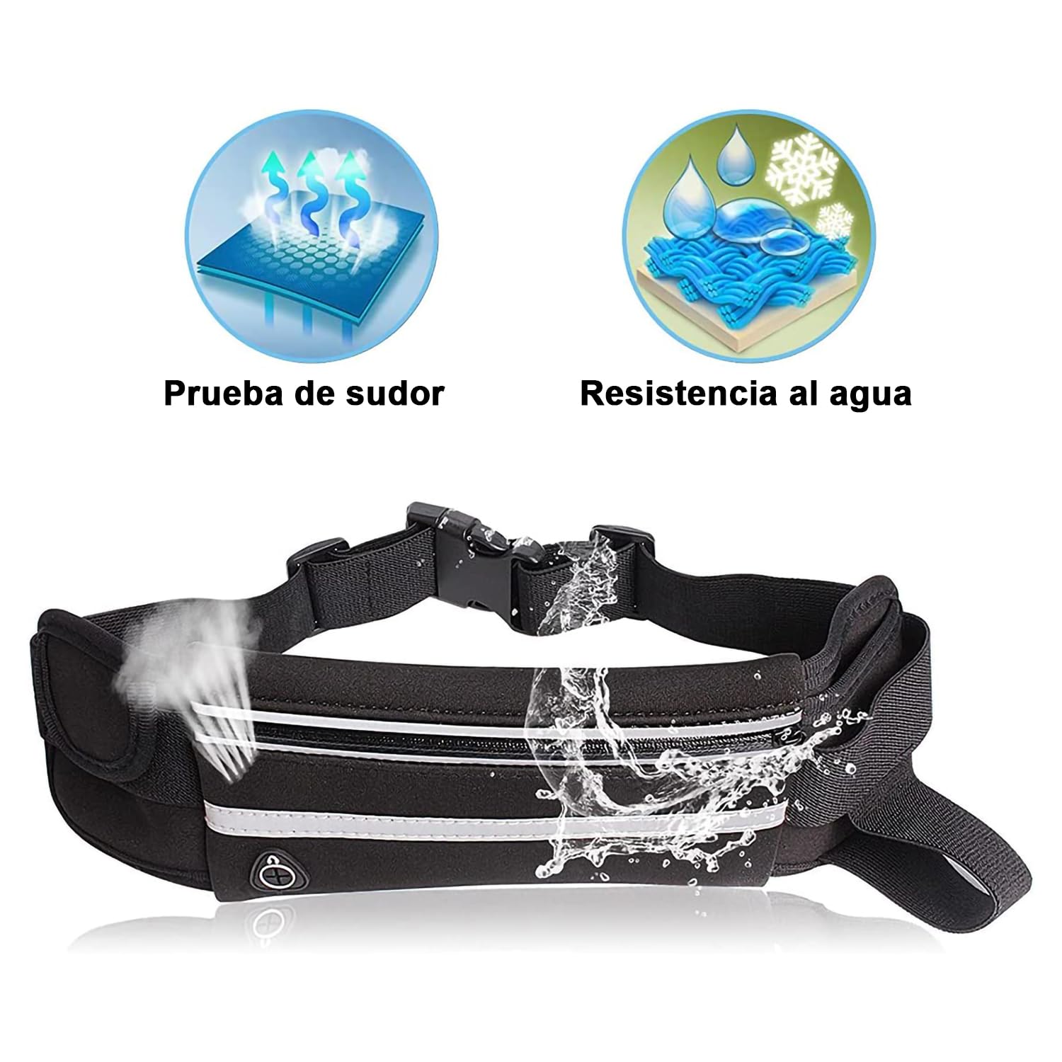 CHENGBAO Cangurera Hombre，Portátil Para Correr Cangurera Mujer，Impermeable Riñonera Hombre，Cangurera Para Correr (Rojo rosa negro)