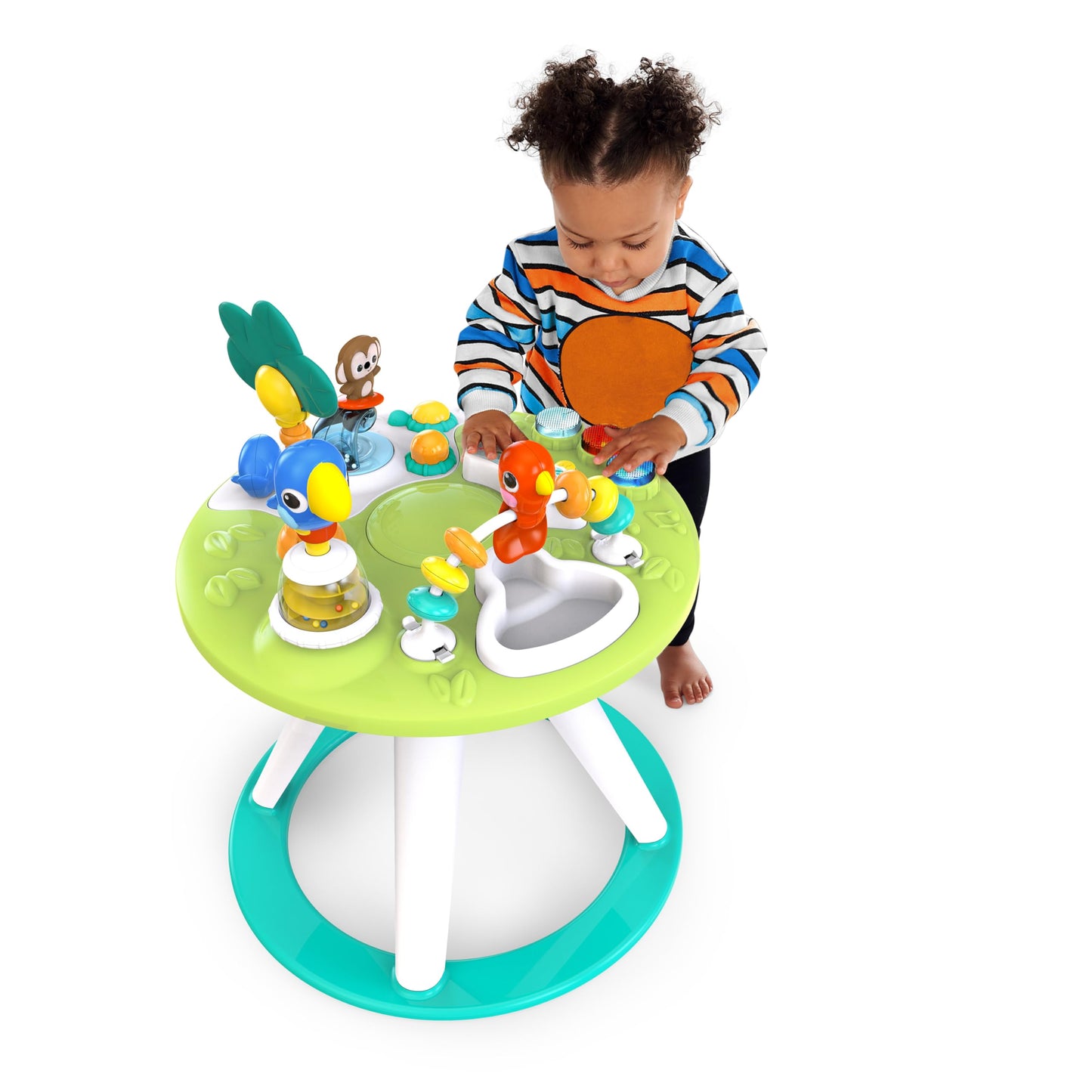 Bright Starts Around We Go - Mesa y centro de actividades 2 en 1 para caminar