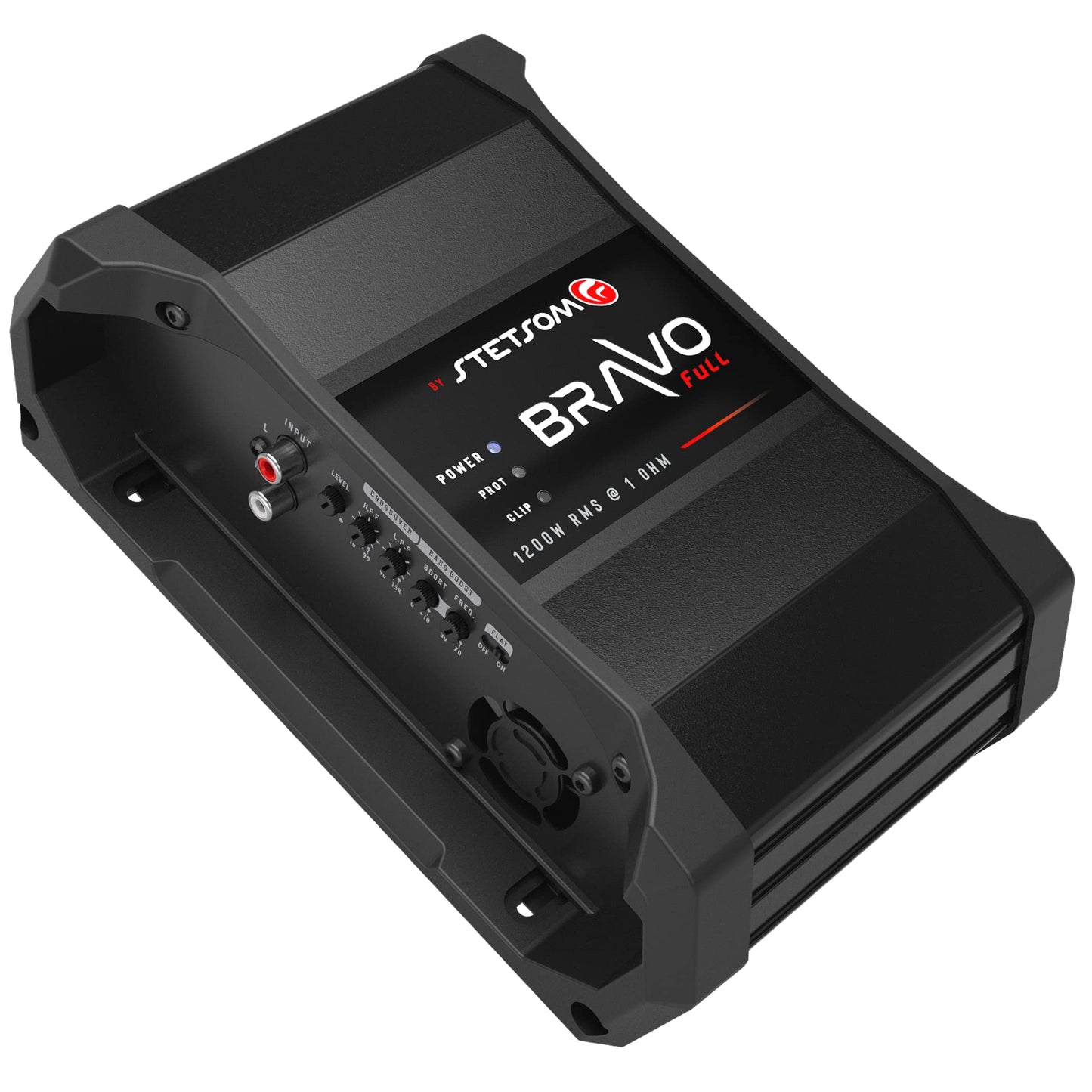 Amplificador de Coche Stetsom Bravo 1200 en Overol de 1 Ohmio con Sonido HD y Refuerzo de Graves