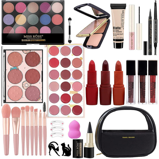 Kit de Maquillaje MISS ROSE Todo en Uno | Cosméticos para Mujer