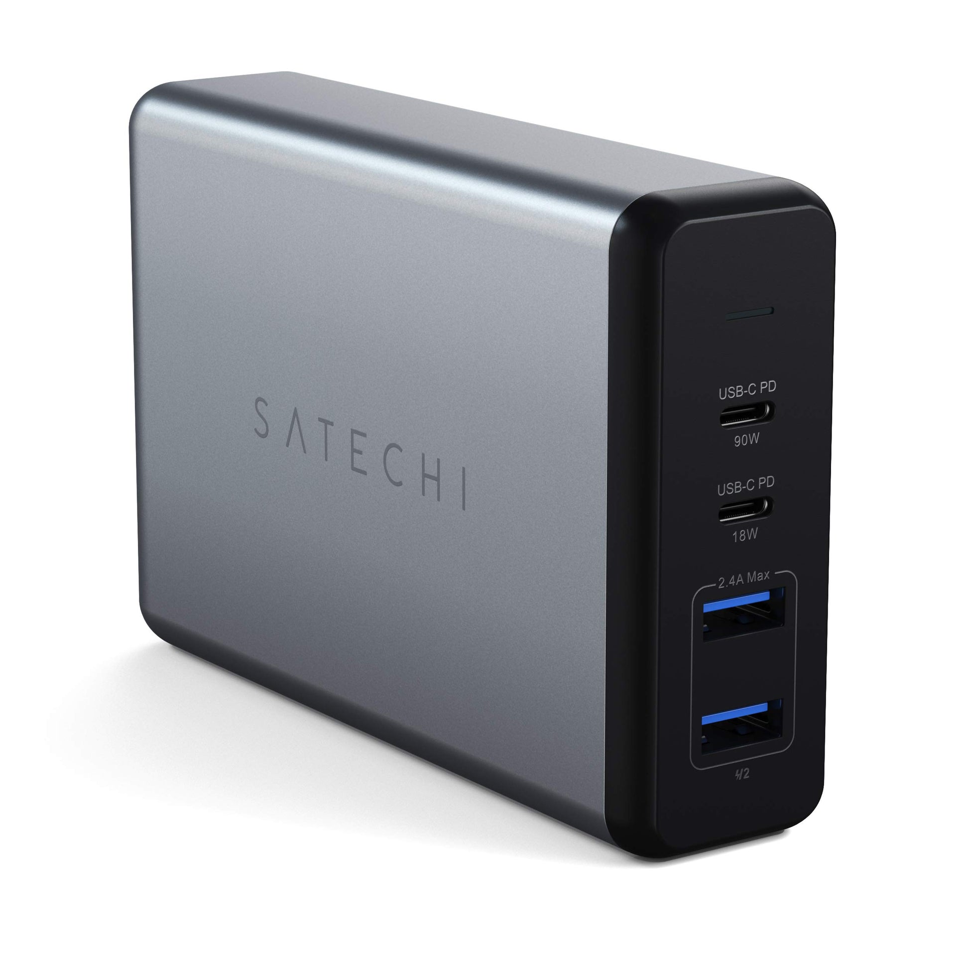 Cargador de Escritorio SATECHI USB-C PD 108W 4 Puertos para MacBook, iPad e iPhone