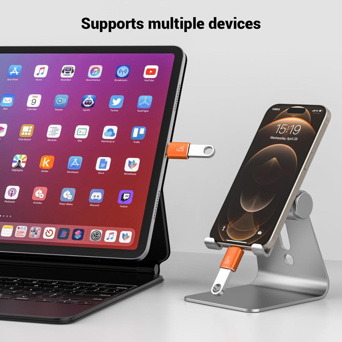 Adaptador USB C Pastall 10 Gbps 120 W USB3.1