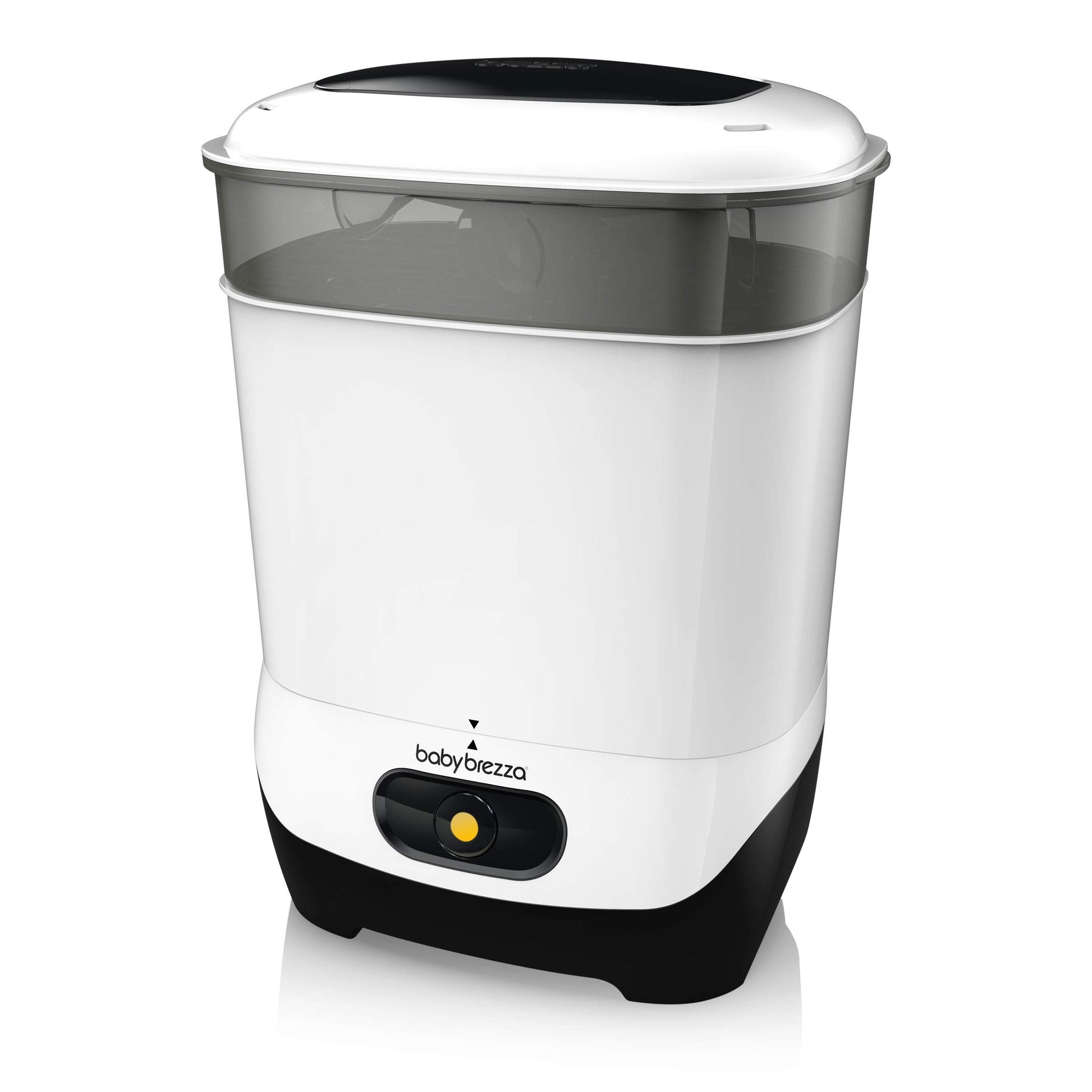 Baby Brezza Máquina esterilizadora de biberones 4 en 1, esterilización de vapor eléctrica de mayor capacidad, chupetes, piezas de extractor de leche + esterilización universal para todos los biberones: plástico, vidrio, grande, pequeño