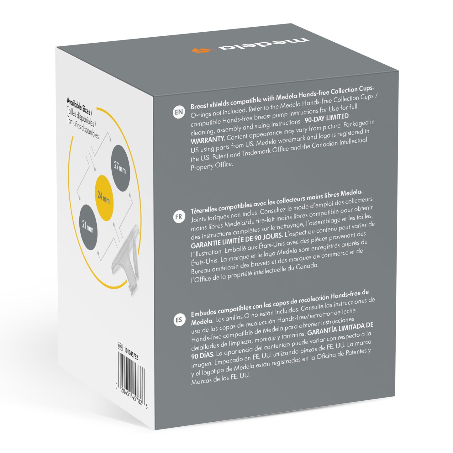 Medela | Embudos de Plástico para Copas Recolectoras Manos Libres de 24 mm | Compatible con Extractores Eléctricos Hands Free