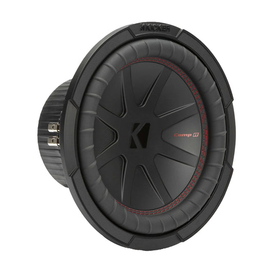 KICKER 48CWR102 CompR Subwoofer de 10 pulgadas, DVC, 2 ohmios