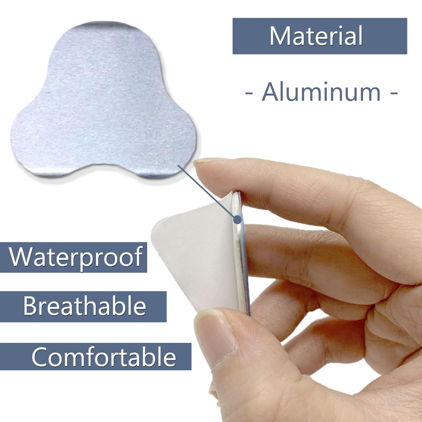 MUROCEA Férulas nasales de aluminio, protector externo de soporte de nariz para cirugía de rinoplastia de septoplastia, fractura de soporte nasal, ENT, inmovilización ortopédica, plata, 5 piezas (L)