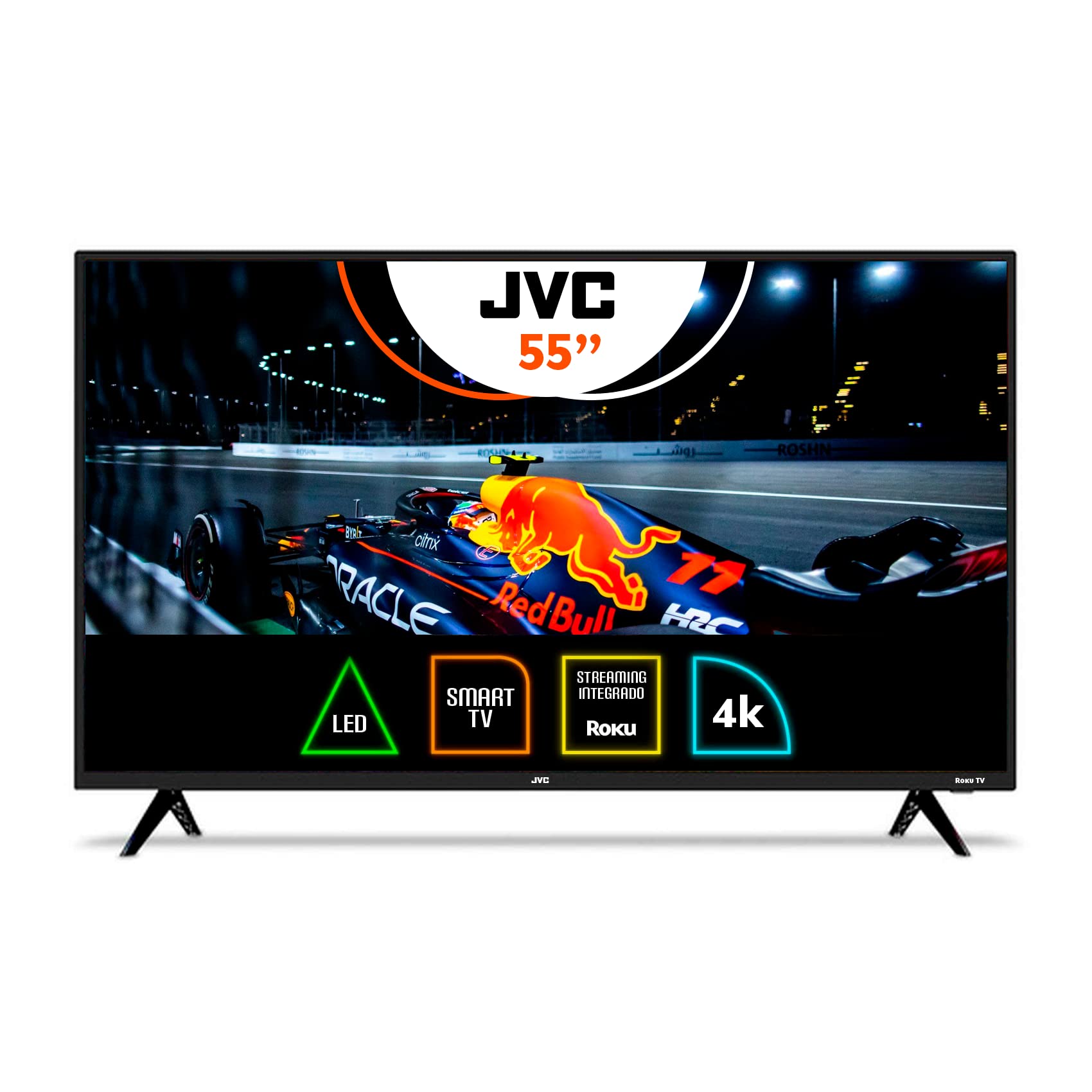 Pantalla UHD 4K JVC 55 Pulgadas Roku TV
