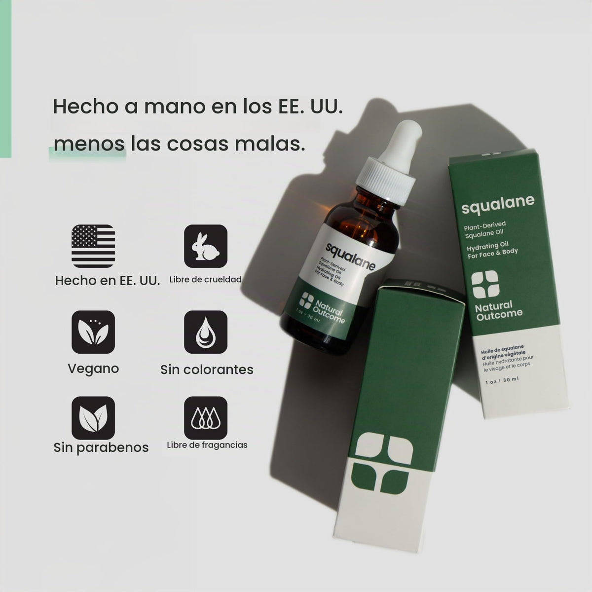 Natural Outcome Skin Moisturizer L Aceite Escualano Puro