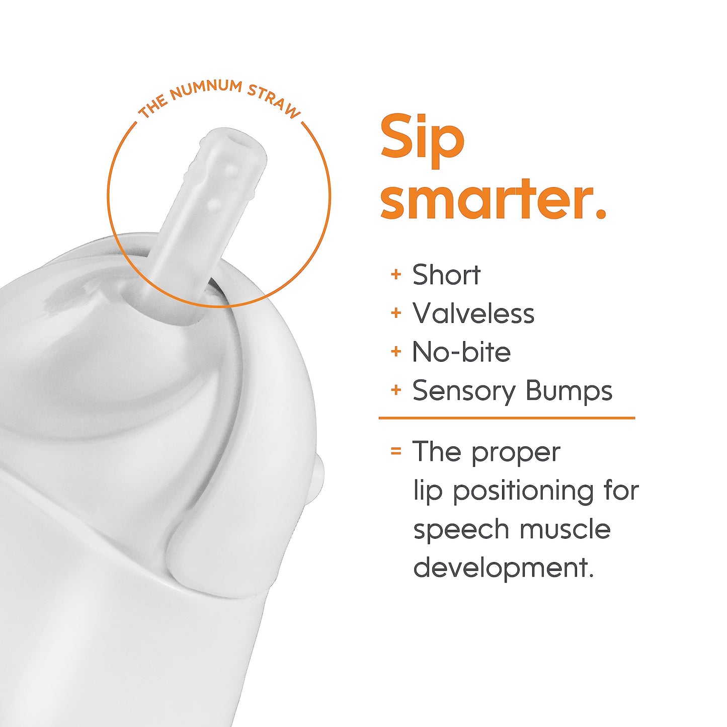NumNum - Taza de paja con peso para bebés y niños pequeños de 6 a 12 meses, respaldada por expertos, tazas de entrenamiento para bebés de 7 onzas con asas extraíbles, fácil de usar, habilidades de