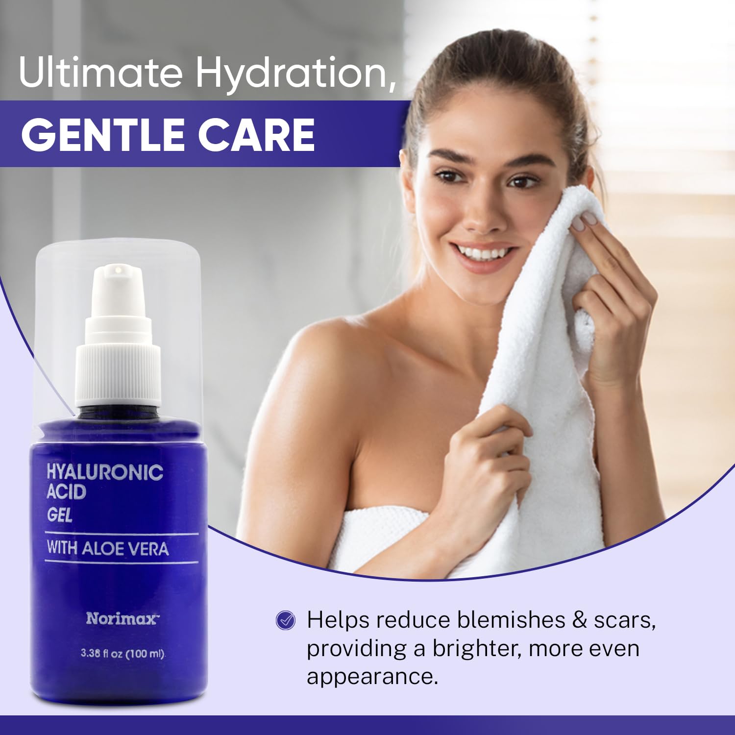 Gel Facial de Ácido Hialurónico con Aloe Vera