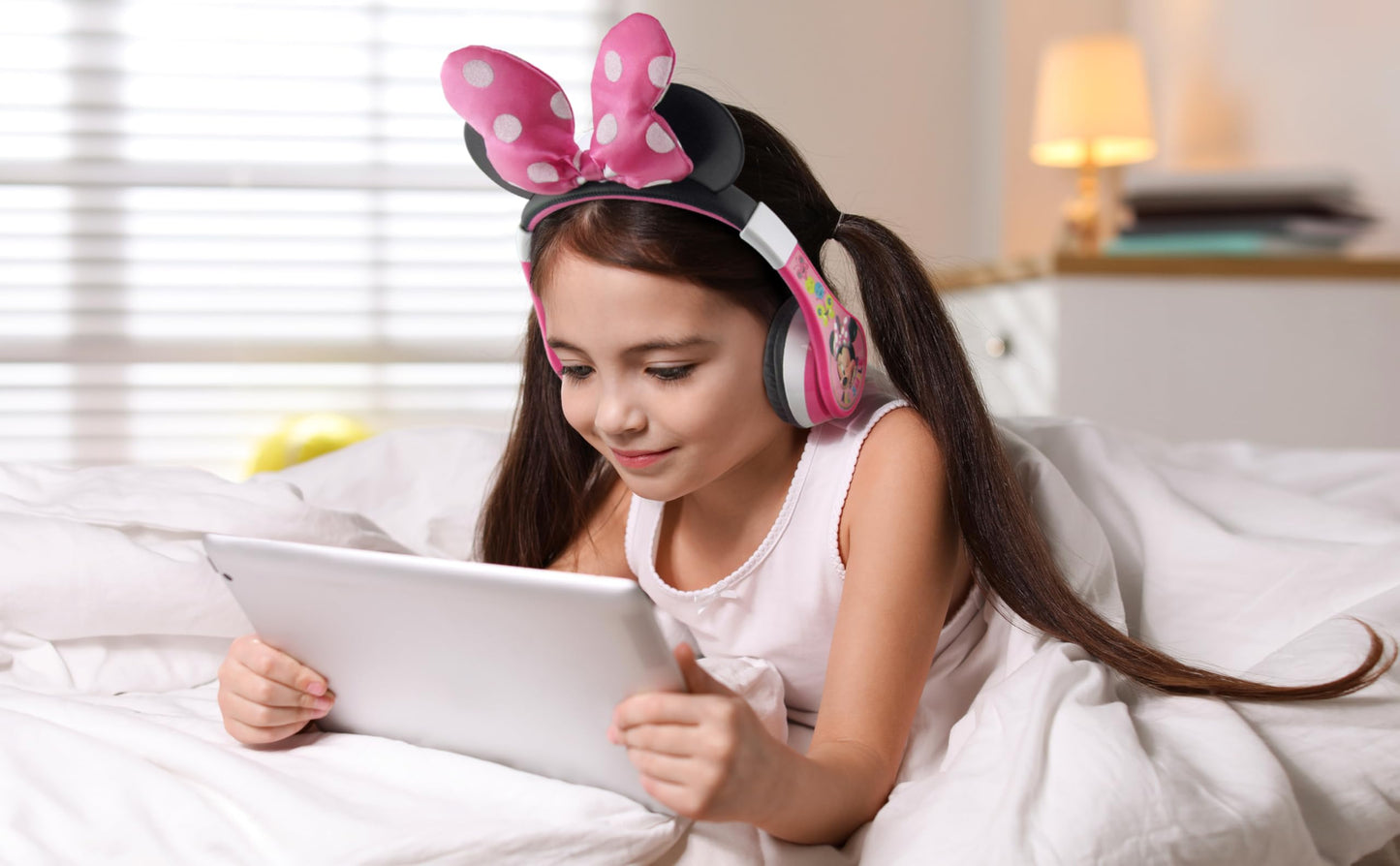 Auriculares Bluetooth Minnie Mouse Inalámbricos Recargables para Niños