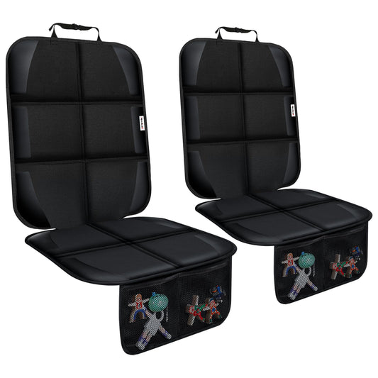 Protector de Asiento de Coche Meolsaek Negro Tela Duradera 600D y Almohadilla Gruesa Antideslizante