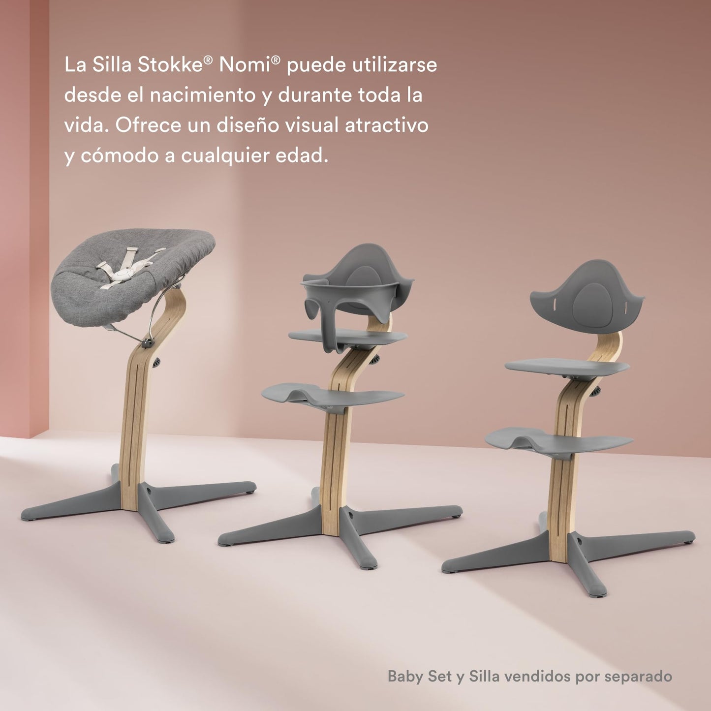 Stokke Nomi Newborn Set - Blanco/Gris Azul
