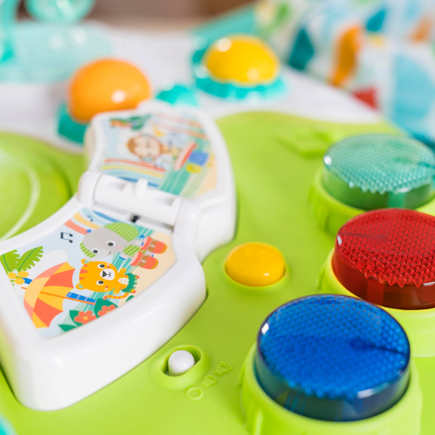 Bright Starts Around We Go - Mesa y centro de actividades 2 en 1 para caminar