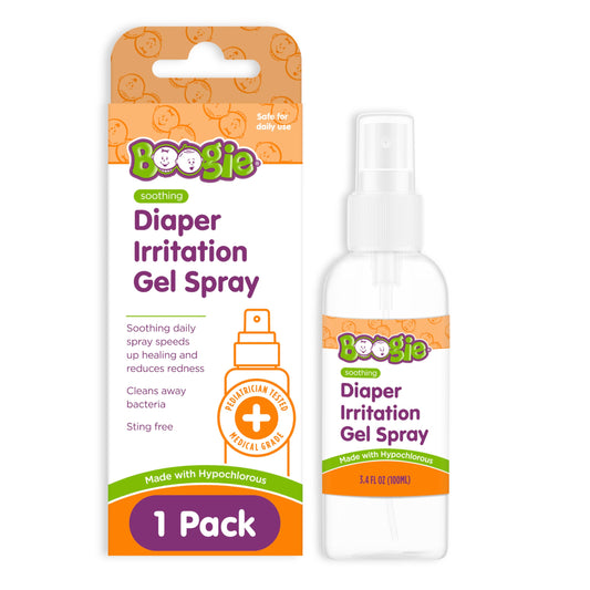 Boogie - Diaper Irritation Gel Spray, 1.7 Fl Oz – Boogie - Spray en Gel para Irritación de Pañal, 50 ml