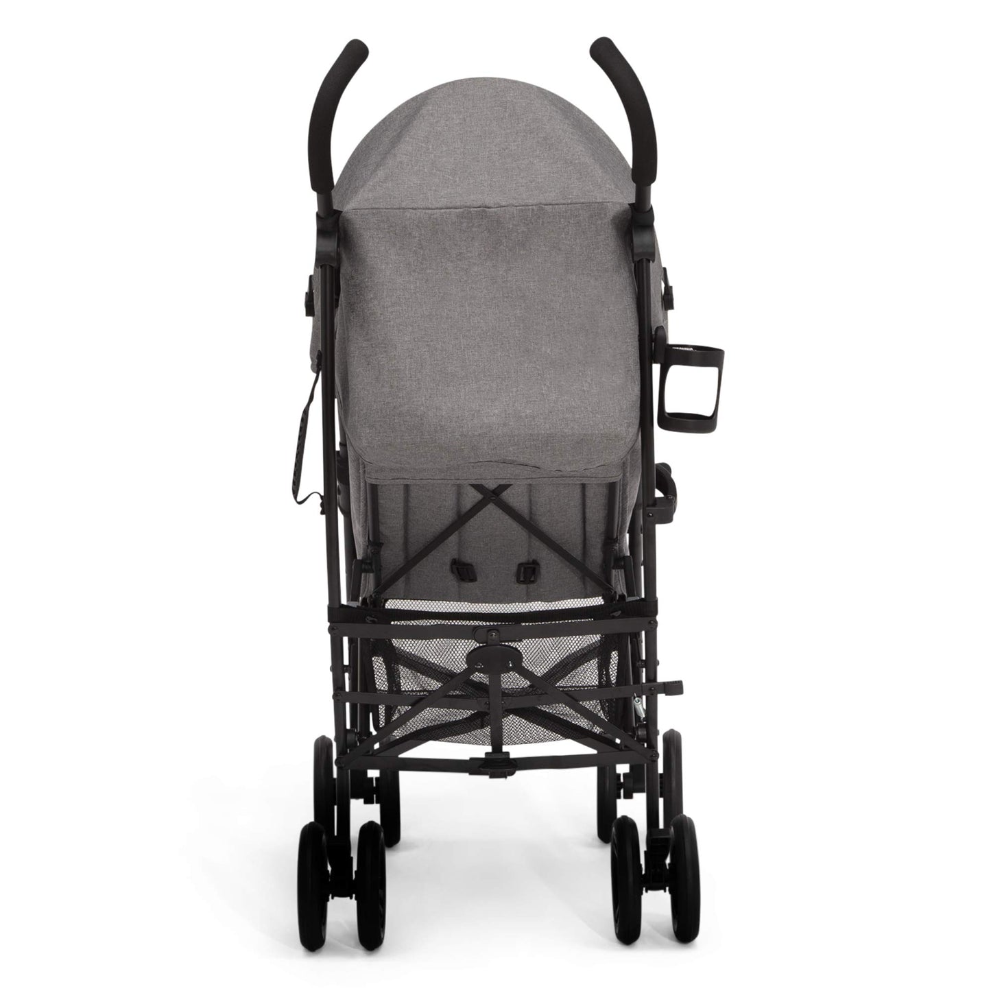 Jeep PowerGlyde Plus - carriola de viaje ligero para niños, con marco de aluminio, reclinación de 4 posiciones, cesta de almacenamiento extragrande, gris