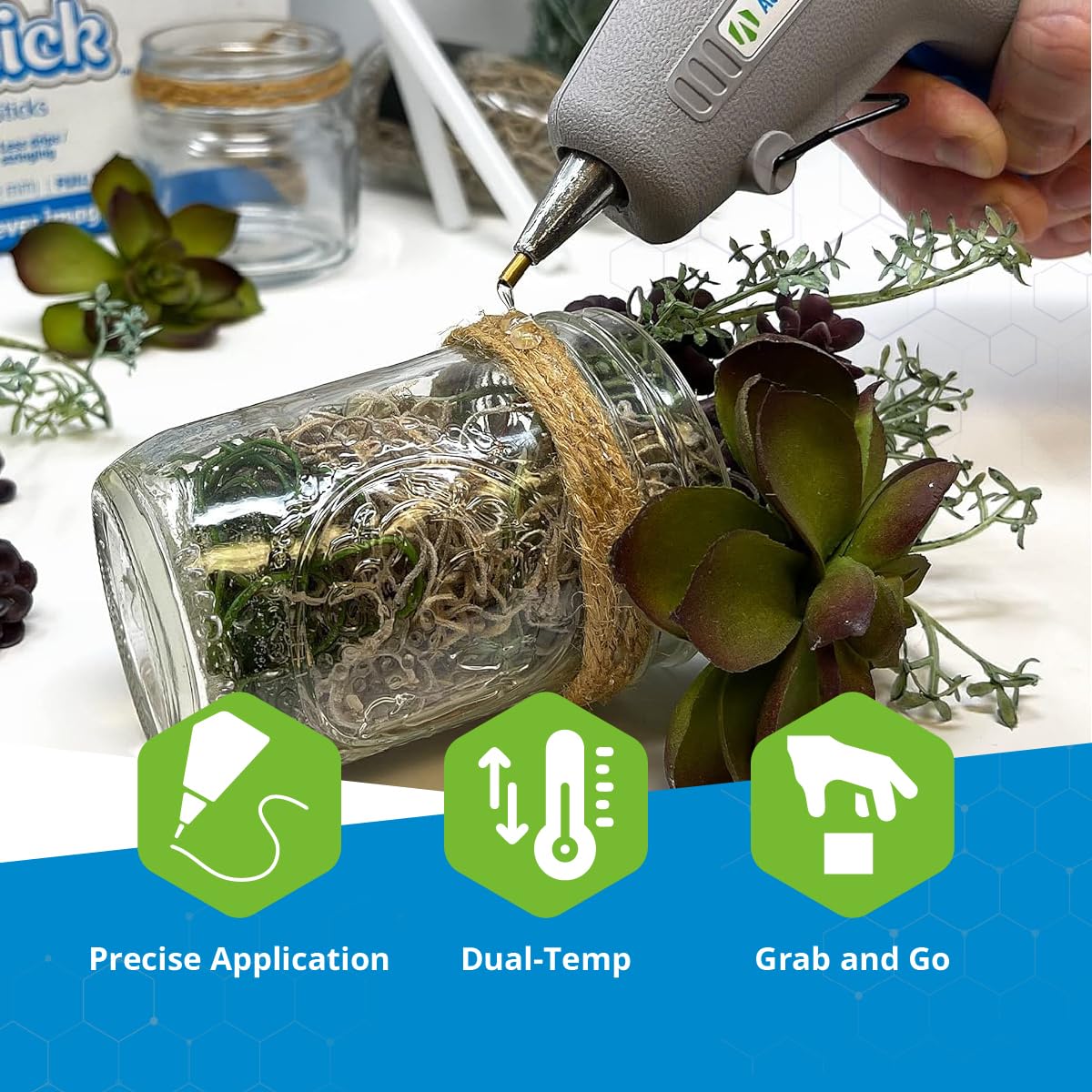 Pistola de Pegamento Adhesive Technologies 0443 Sin Cables y de Doble Temperatura