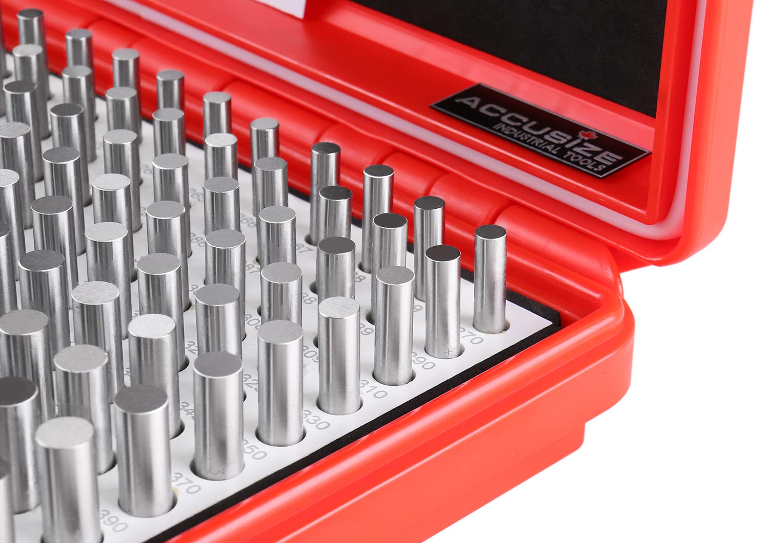 Juego de Clavijas de Enchufe de Acero Accusize Industrial Tools de 0.251-0.500 Pulgadas 250 Piezas Clase Zz M2(-)