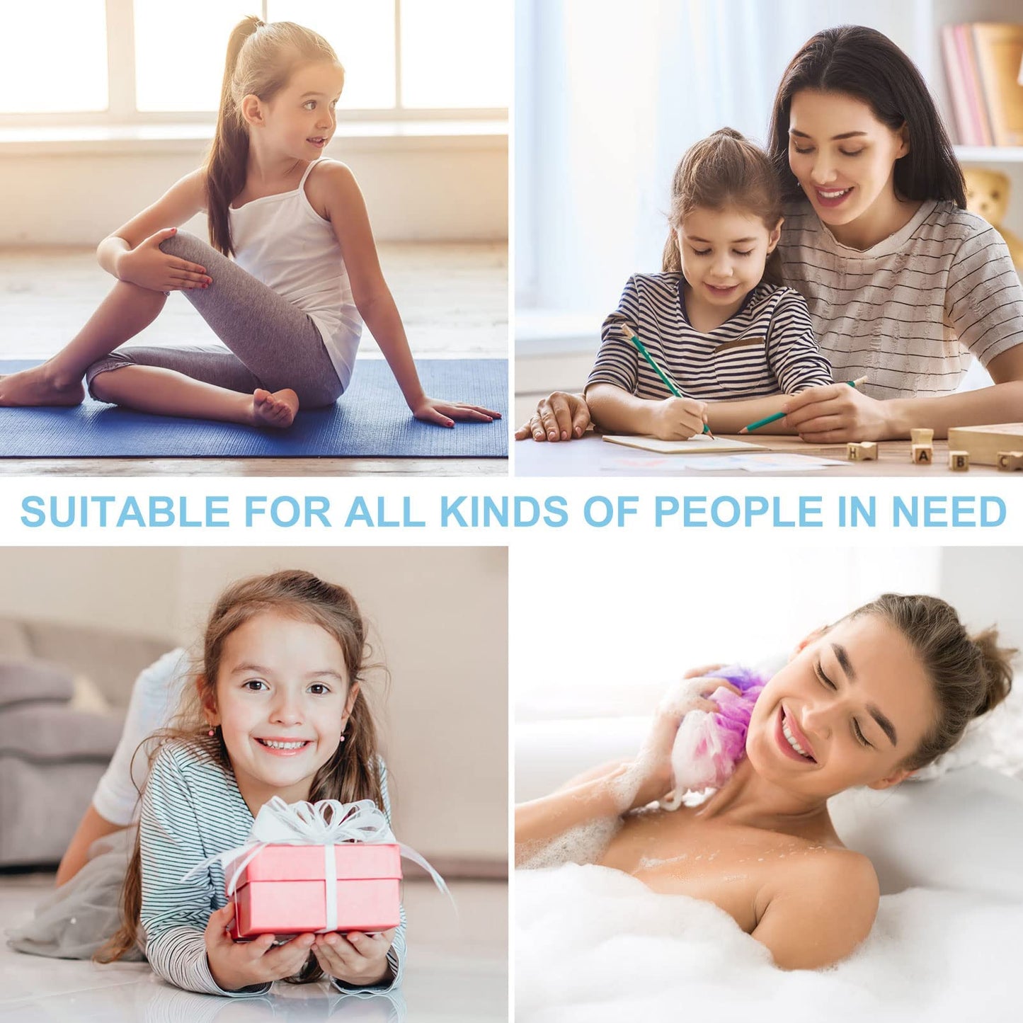 Set de 100 Scrunchies de Algodón para Cabello - Accesorios Elásticos y Coloridos para Coletas y Peinados de Mujer y Niña