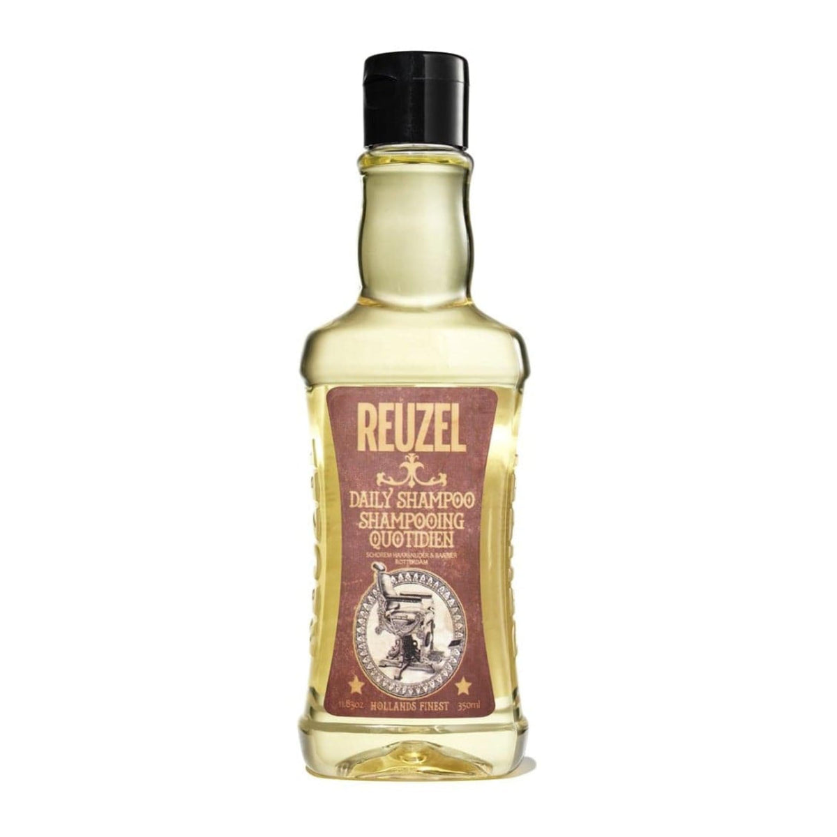Reuzel shampoo de uso diario - Limpia el cabello y el cuero cabelludo- Ideal para todo tipo de cabello de uso frecuente - Limpia y desengrasa sin resecar - Formulado con mezcla de tónicos T4 - 350 ml