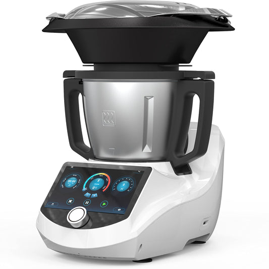 ChefRobot Smart Procesador de alimentos UltraCook Máquina de cocción automática todo en uno, capacidad de 3.5L, más de 600 recetas en línea, escala integrada, visualización TFT de 7 pulgadas,