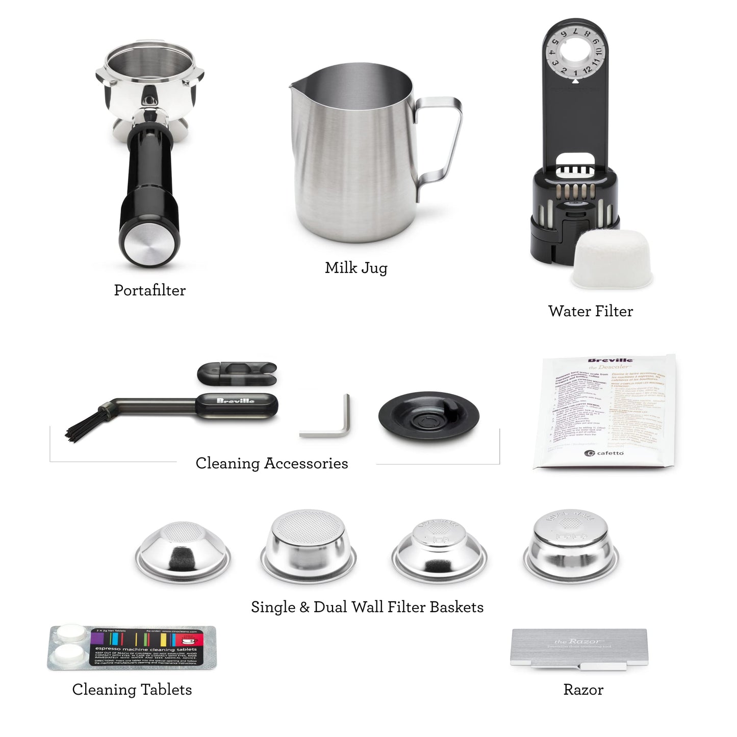Breville - The Barista Express Impress, BES876BSS1BNA1, acero inoxidable cepillado