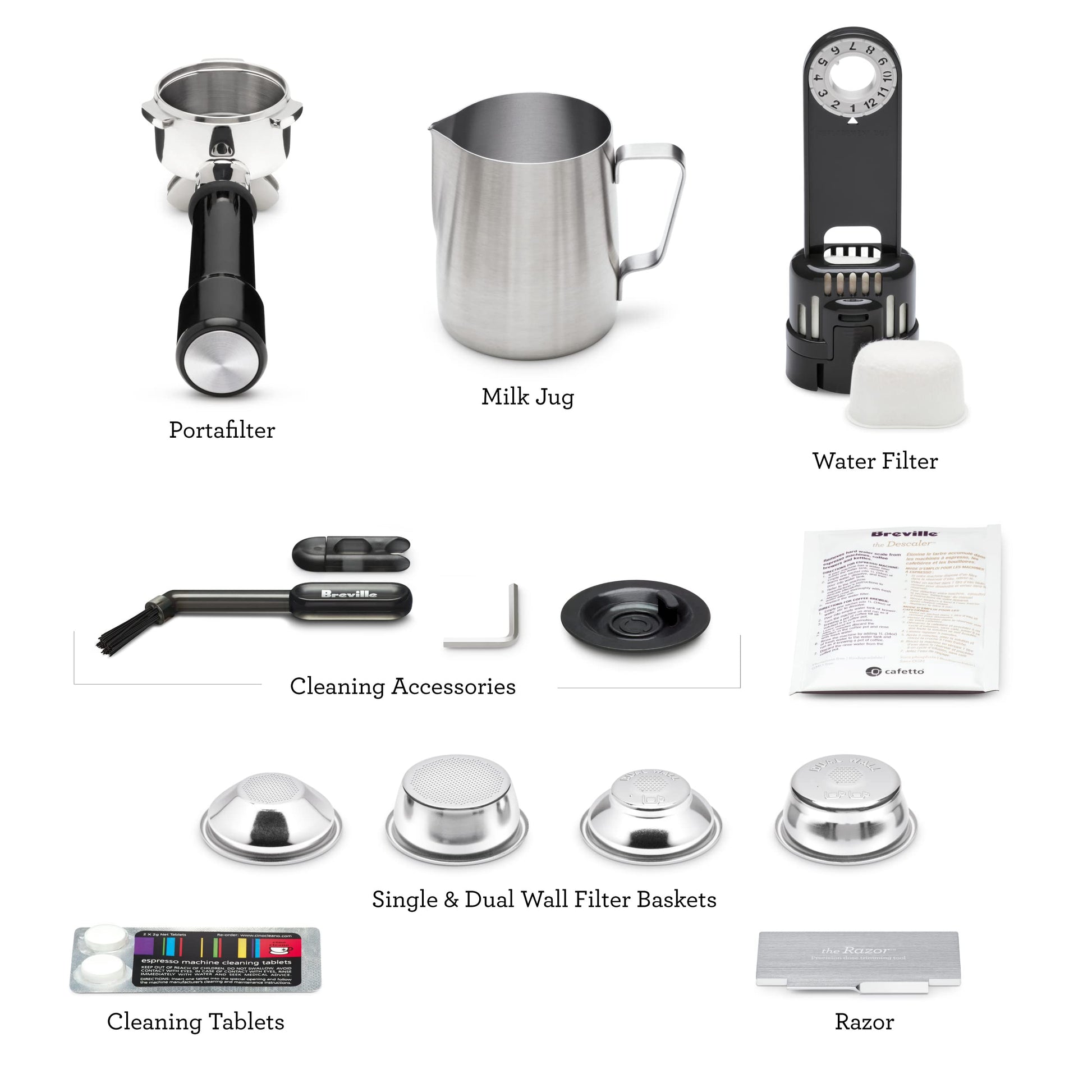 Breville - The Barista Express Impress, BES876BSS1BNA1, acero inoxidable cepillado