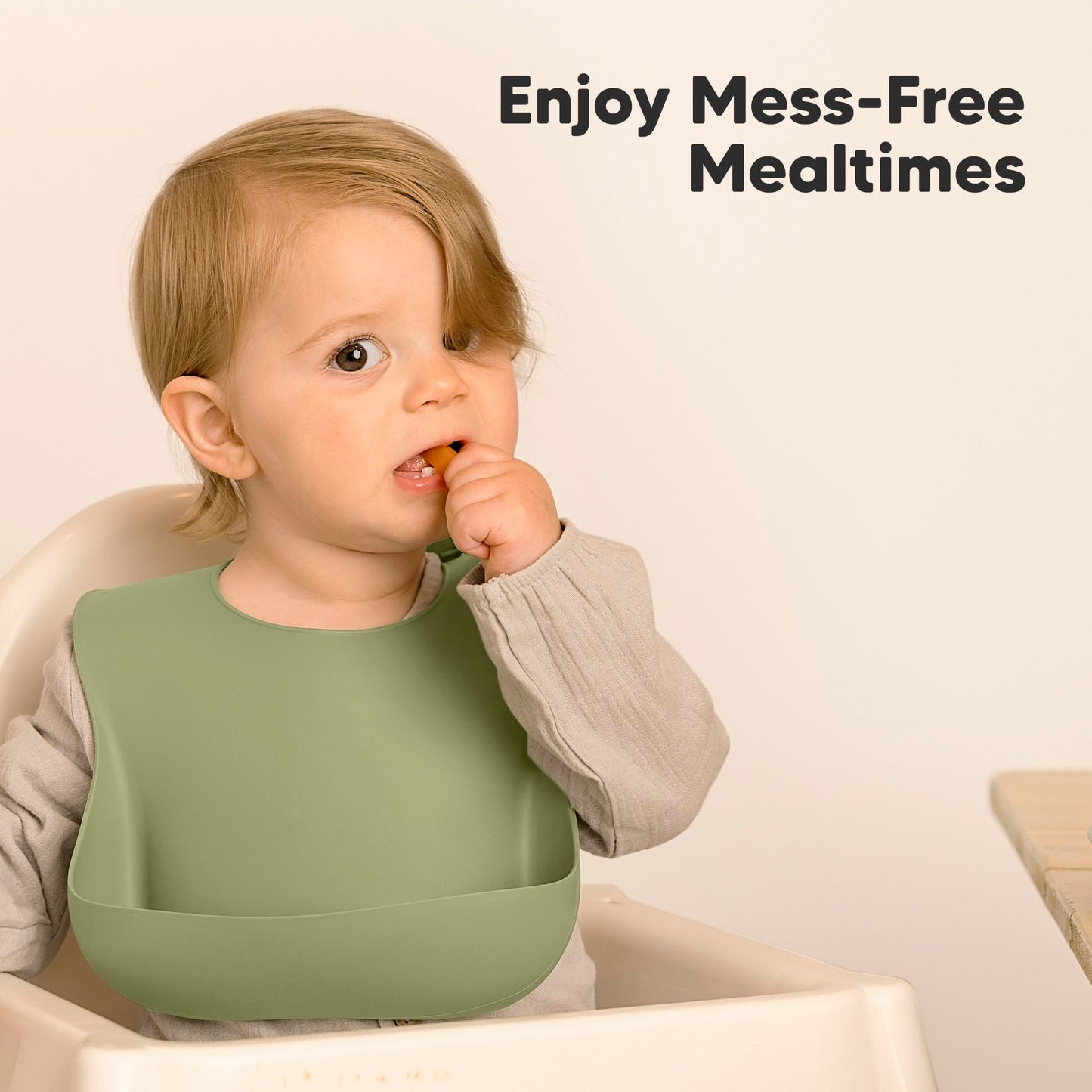 KeaBabies - Paquete de 2 baberos de silicona para bebés, baberos de silicona para comer, baberos de silicona pura de grado alimenticio, baberos para niños pequeños, baberos impermeables, baberos de