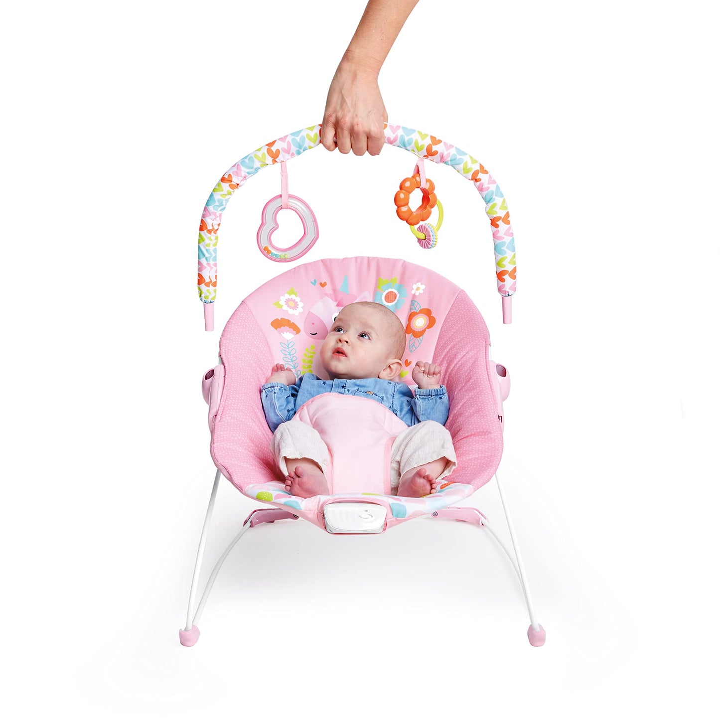 Bright Starts Fanciful Fantasy Vibrating Bouncer with Toy bar