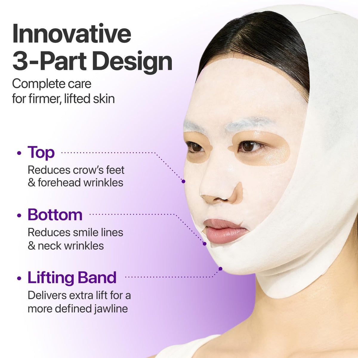 No9 NAD Bio Lifting Full Cover Facial Mask 4 piezas