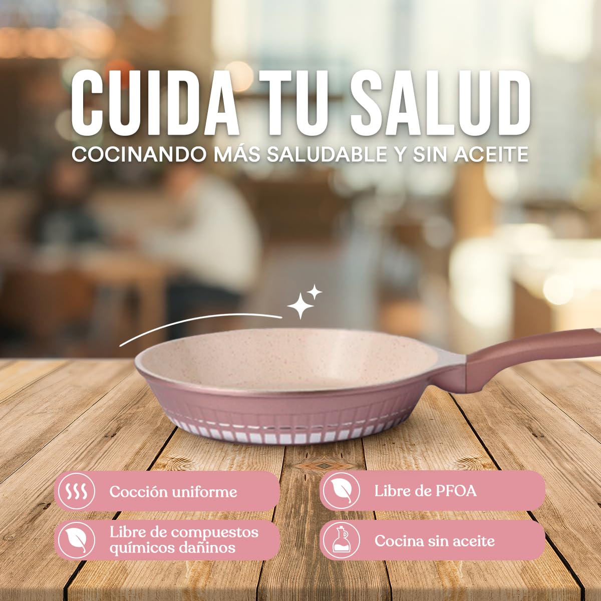 KOCHSTELLE - Bateria de Cocina de 13 Piezas con Revestimiento de Mármol Antiadherente sin PFOA y 2 Juegos de Protector de Silicona | Cacerolas, Ollas y Sártenes | Profesionales Premium