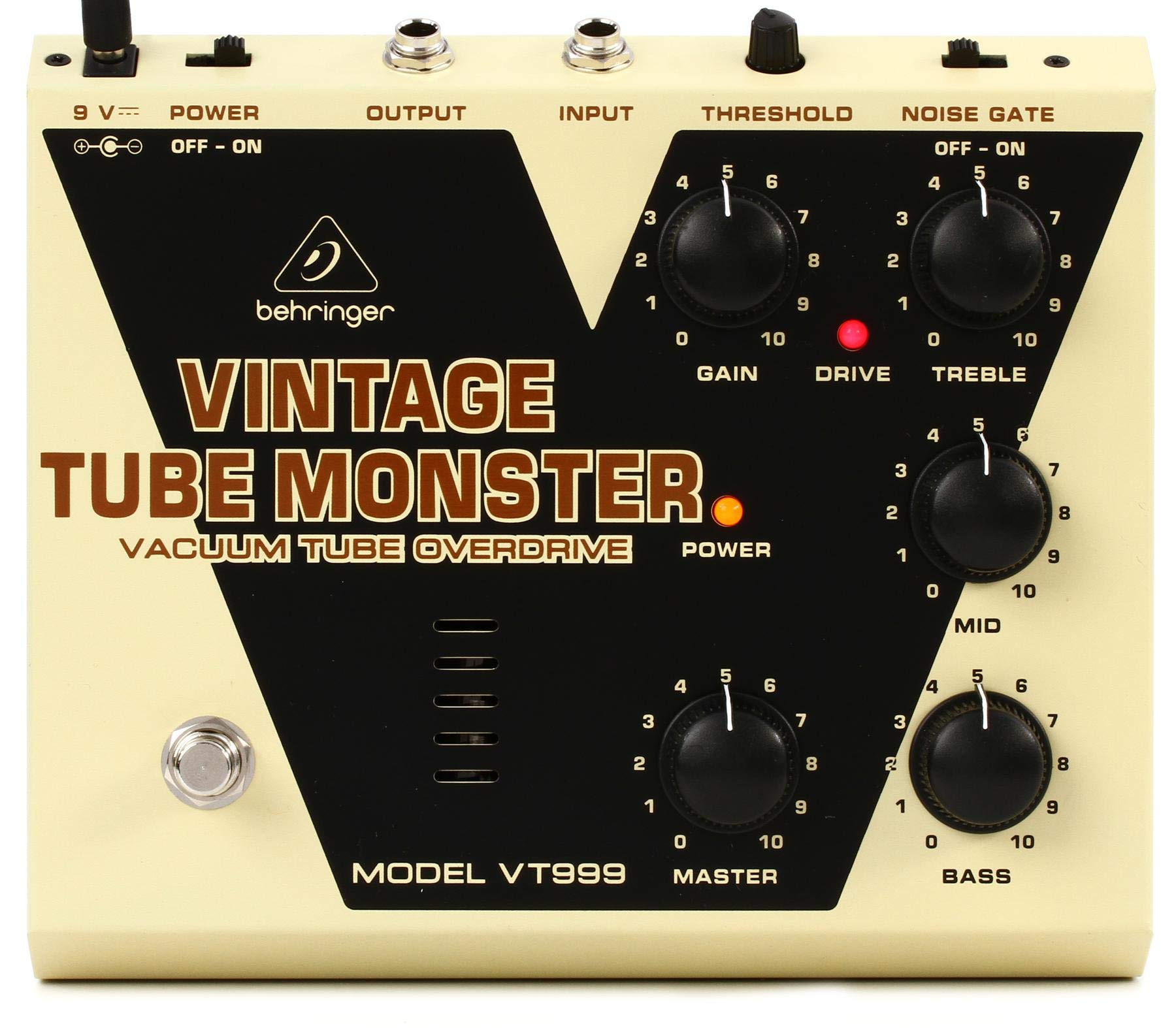 Behringer clásico Tube Monster VT999 - Pedal de efectos para instrumentos de sobremarcha