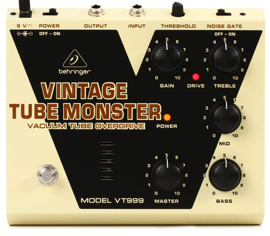 Behringer clásico Tube Monster VT999 - Pedal de efectos para instrumentos de sobremarcha