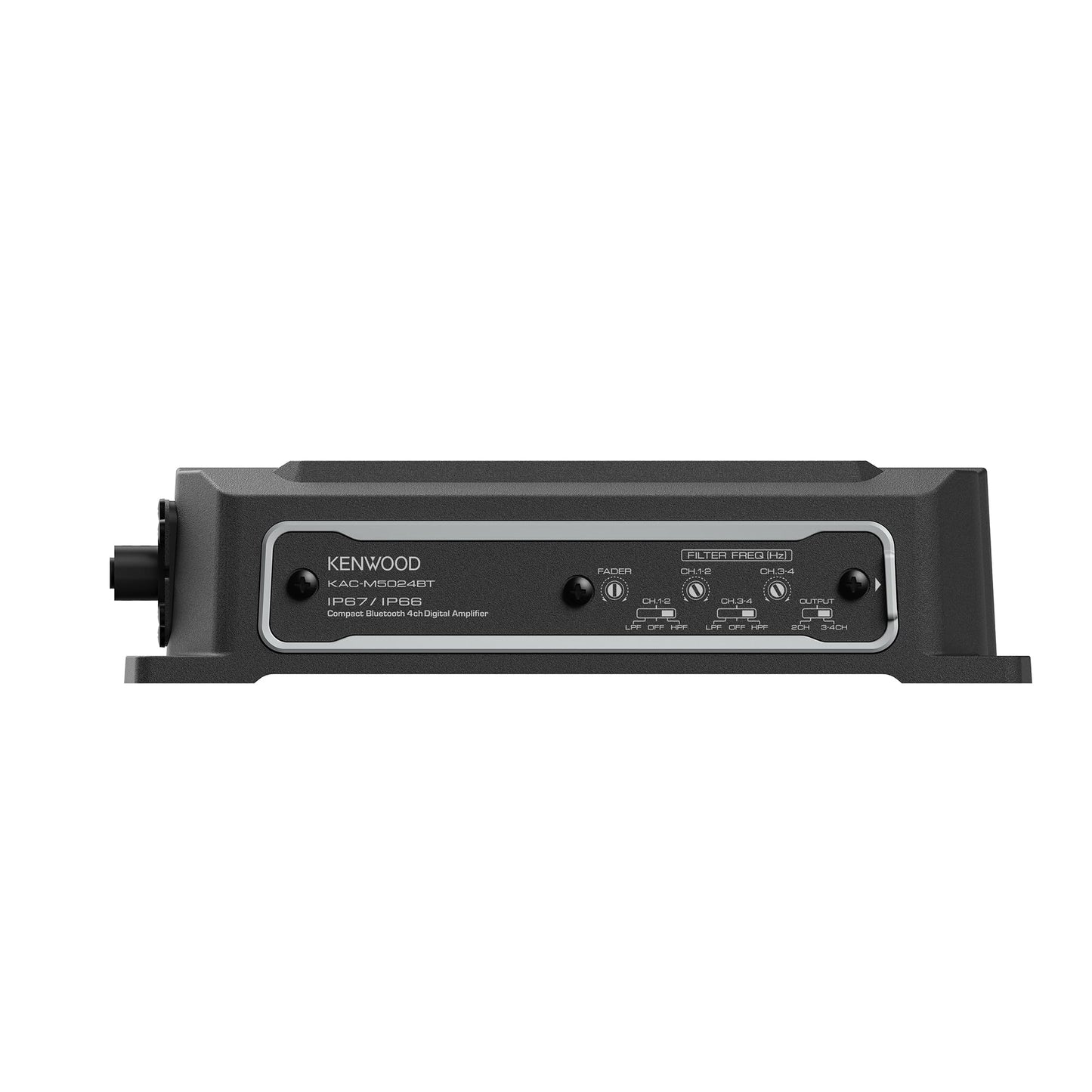 Amplificador Compacto KENWOOD KAC-M5024BT 600 Vatios Bluetooth para Coche Aplicaciones Marinas y ATV Impermeable