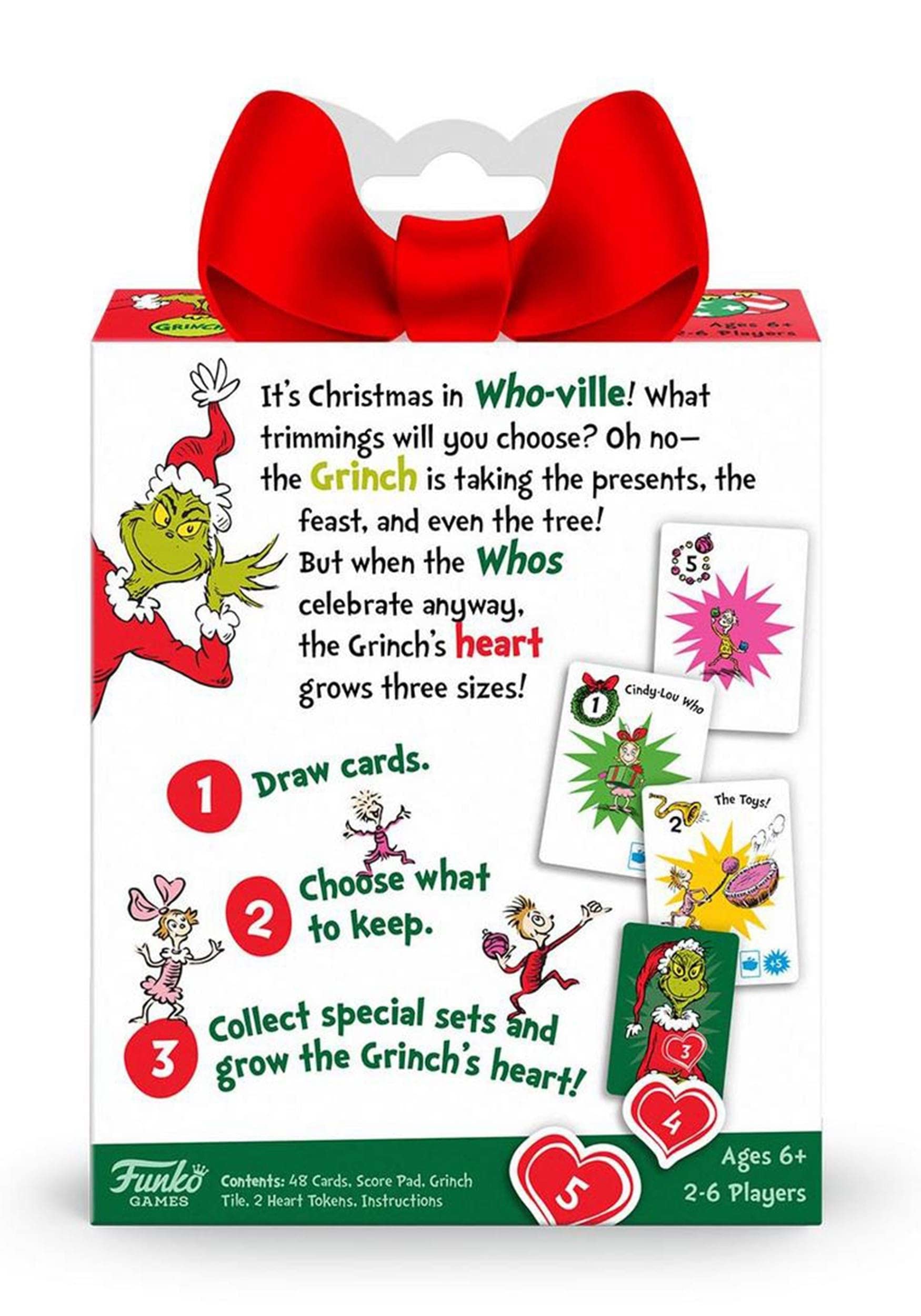 Funko SG:Dr. Seuss Grinch Grow Your Heart! Card Game