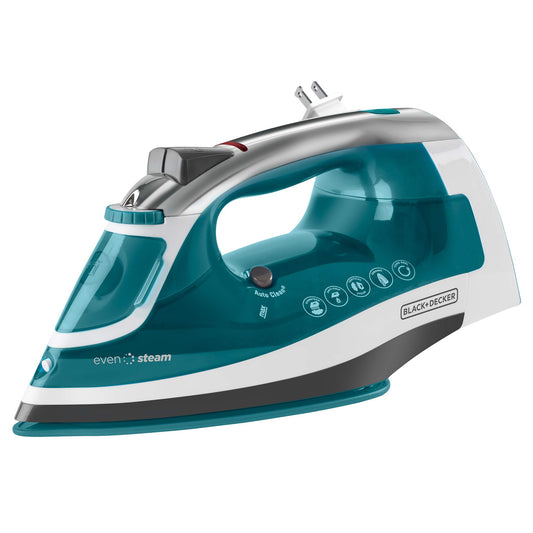 BLACK+DECKER Plancha de Vapor Smart Steam con Suela de Cerámica y Cable Retáctil, ICR1924