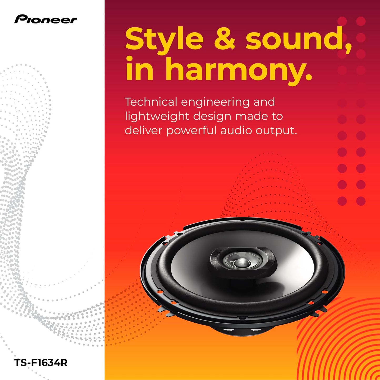 Altavoces 2 Vías Pioneer 200W 6,5 Pulgadas