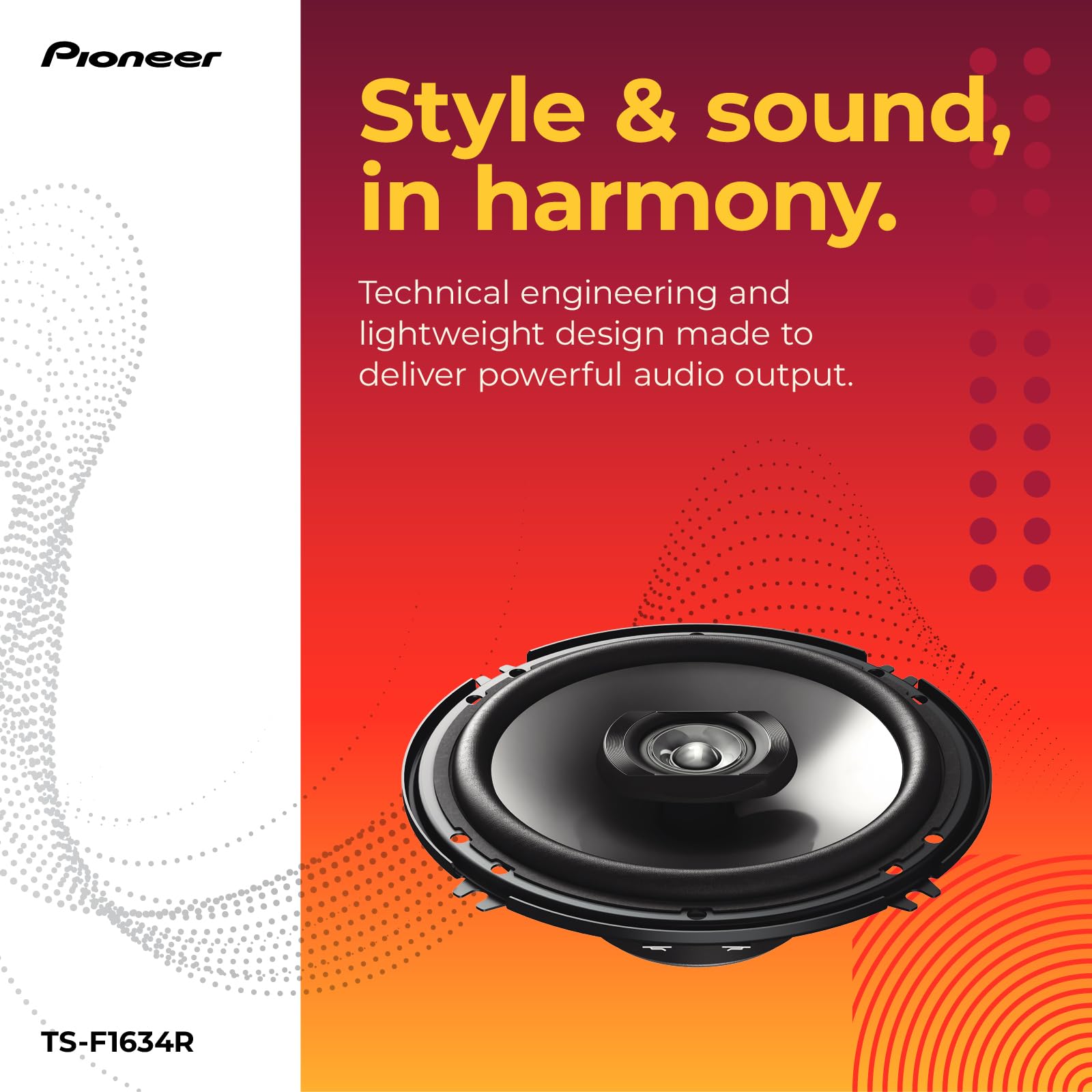 Altavoces 2 Vías Pioneer 200W 6,5 Pulgadas