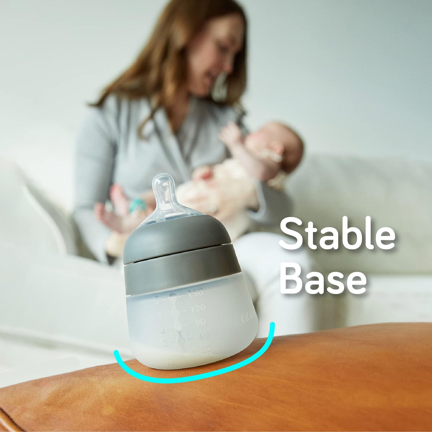 Biberón de Silicón Nanobebé Verde 270 ml 3 Pack