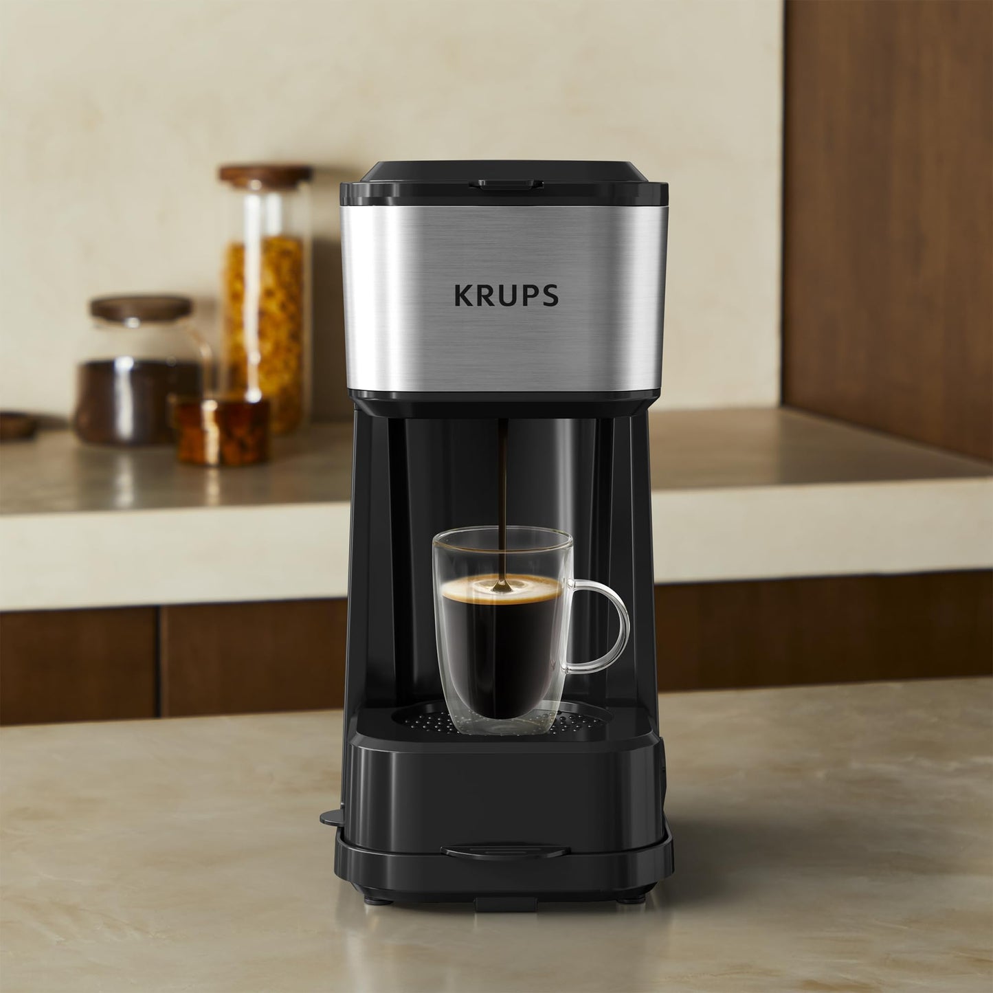 Cafetera de Filtro KRUPS Simply Brew 4 en 1 Plata con Filtro Permanente y Goteador