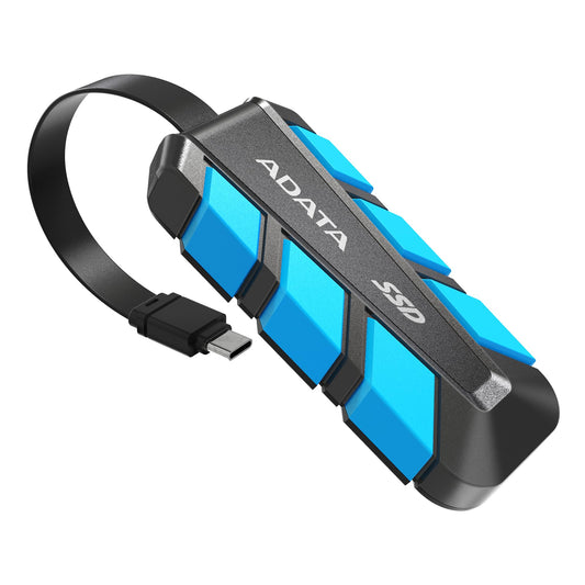 Unidad de Estado Sólido Externa ADATA SC740 USB 3.2 Gen2 USB-C de 500 GB portátil 1050 MB/s