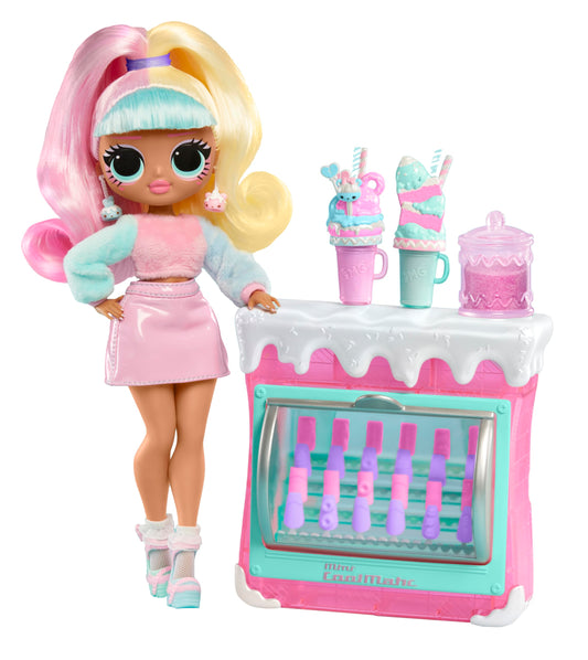L.O.L. Surprise! OMG Sweet Nails - Candylicious Sprinkles Shop - con 15 sorpresas Que Incluyen Esmalte de uñas Real, uñas postizas, Pegatinas, Purpurina, 1 muñeca de Moda y Mucho más - Edad: 4+ años
